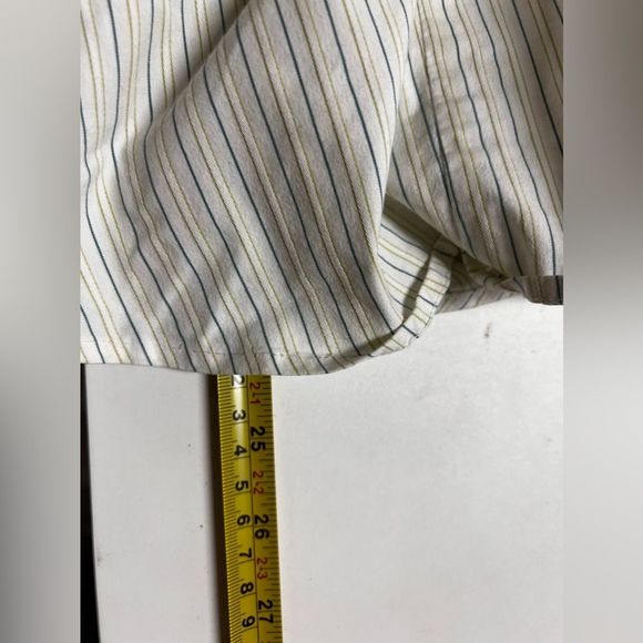 Striped blouse size 1x Worthington Stretch top button down 26270 - Picture 6 of 8